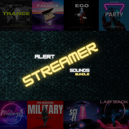 Streamer Alert Sounds - Bundle - Cue in high energy, excitement and crazy good alerts for your games