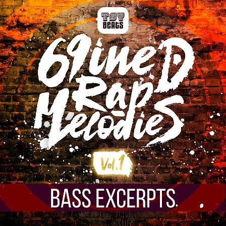 69nined Rap Melodies Vol.1 Bass Excerpts - All bass/sub-bass parts/loops from 69NINED RAP Melodies Vol.1