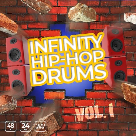 Infinity Hip Hop Drums Vol. 1 - Essential drum one shot samples for creating dark urban instrumental beats