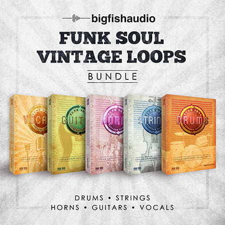 Big Fish Audio - Funk Soul Vintage Loops Bundle - All five titles in the Funk  Soul Vintage Loops series at a discount!